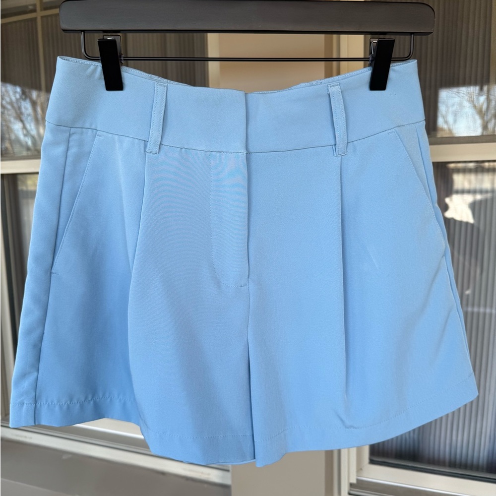 Express, Super High-Rise, Light Blue, Shortie!
